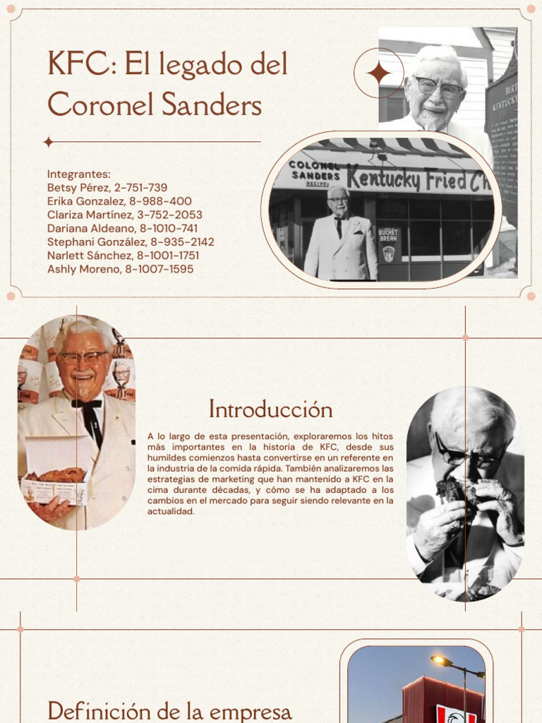 KFC: Historia y Estrategias de Éxito | PDF | Restaurantes de comida ...