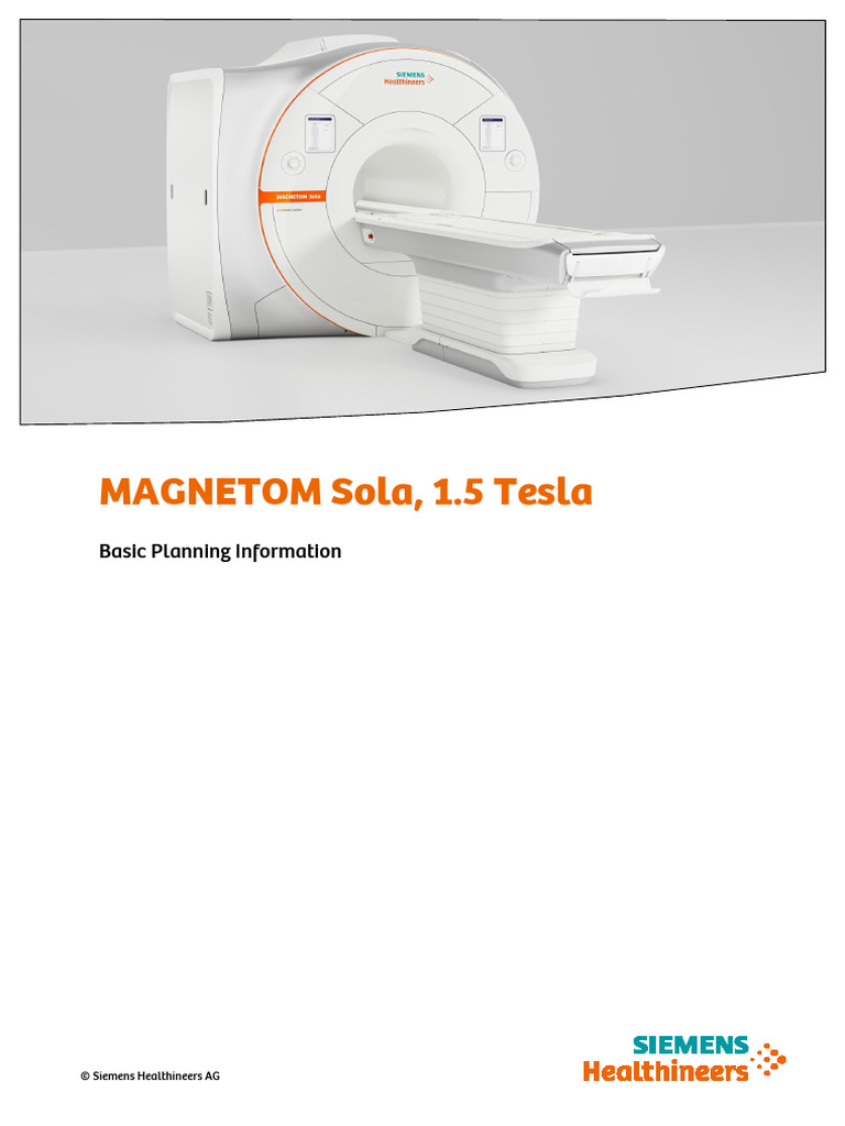 Planificación Básica para MAGNETOM Sola | PDF | Frecuencia de radio | Helio