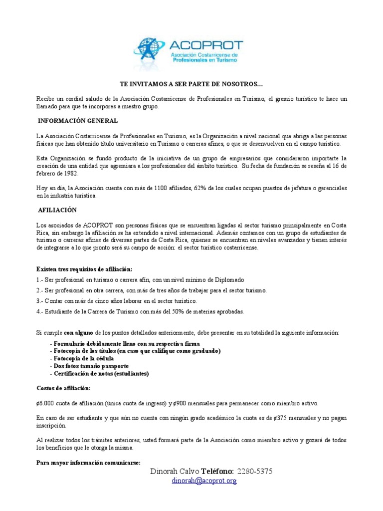 Carta de Invitación