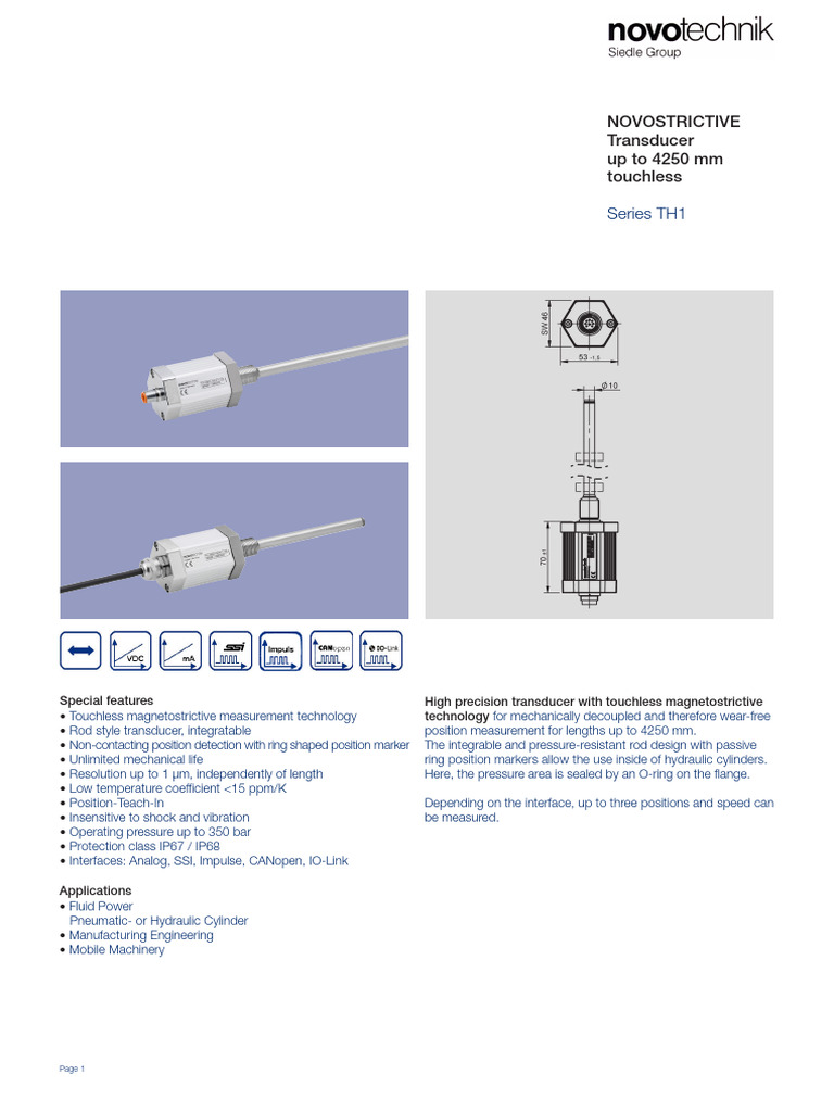 Touchless Magnetostrictive Transducer | PDF | Electrical Connector | Screw