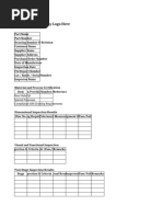 Final Quality Inspection Sheet Template | PDF