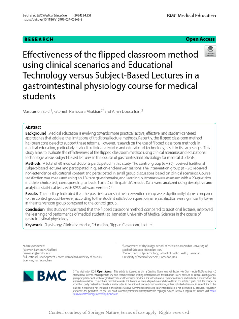 126.effectiveness of The Flipped Classroom Method Usin | PDF | Learning ...