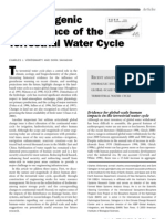 Anthropogenic Disturbance of the Terrestrial Water Cycle