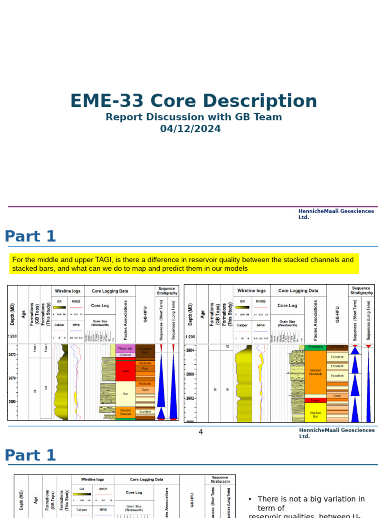 EME-33 Core Description - Report Discussion - 04122024 | PDF | Earth ...