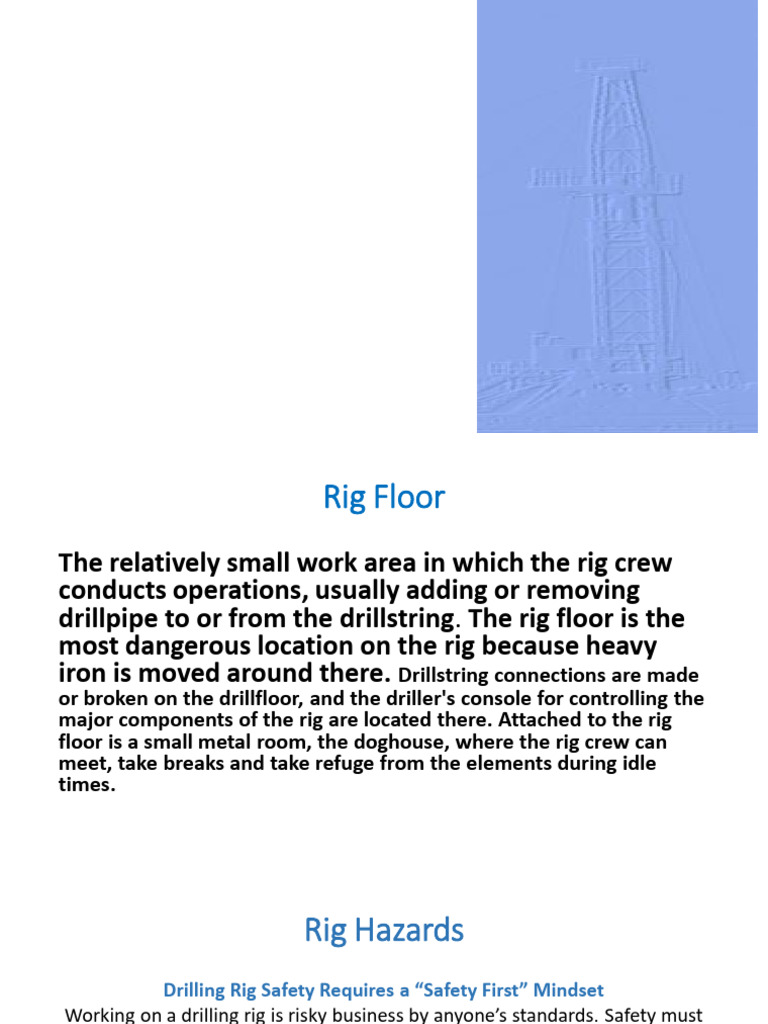 Rig Floor Safety Guidelines and Best Practices | PDF | Safety ...