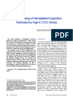 Circuit Modeling of Interdigitated Capacitors Fabricated by High-K LTCC Sheets