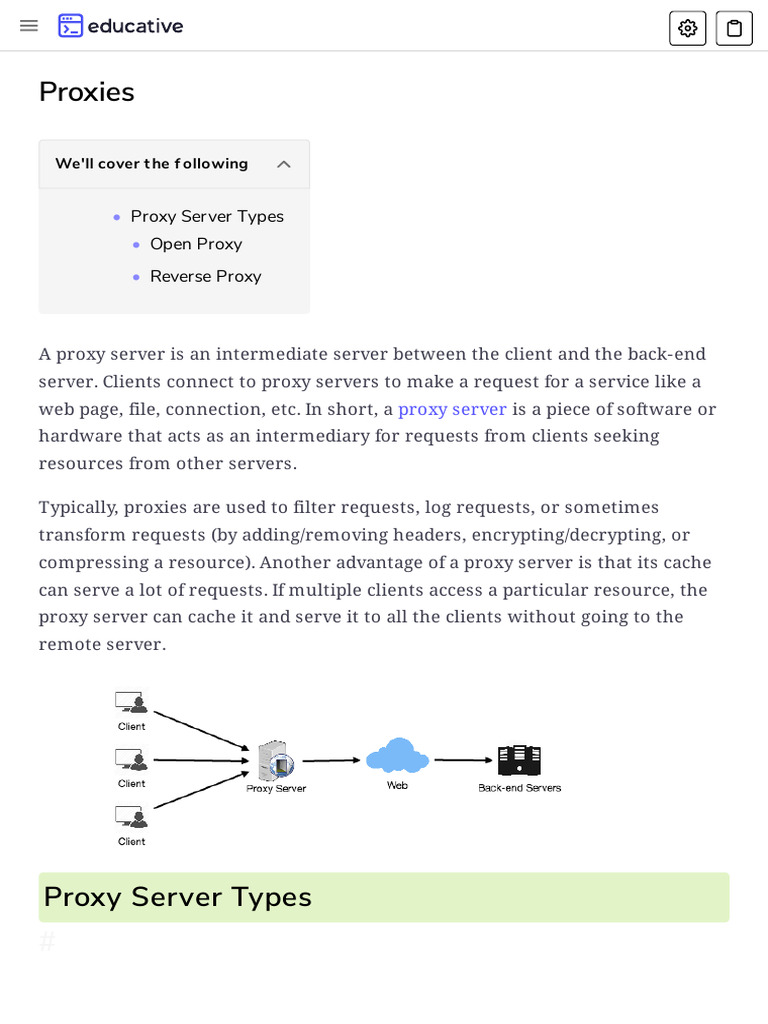 Types of Proxy Servers Explained | PDF