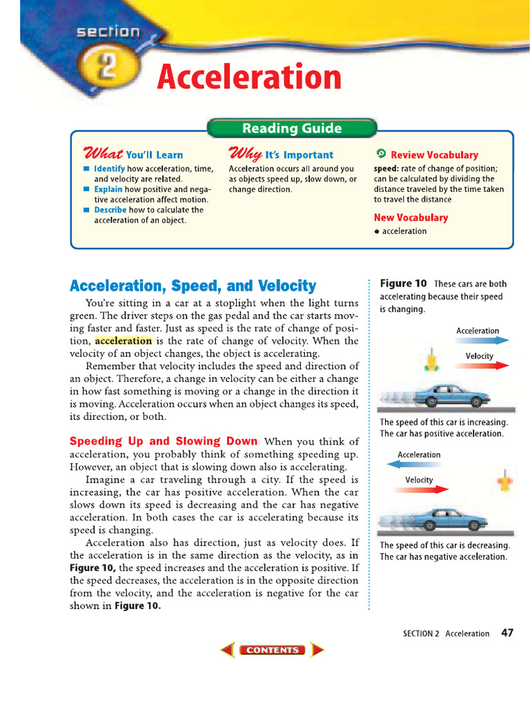 Acceleration | PDF