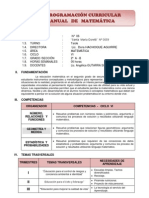 Programación Anual de Matematica 2º