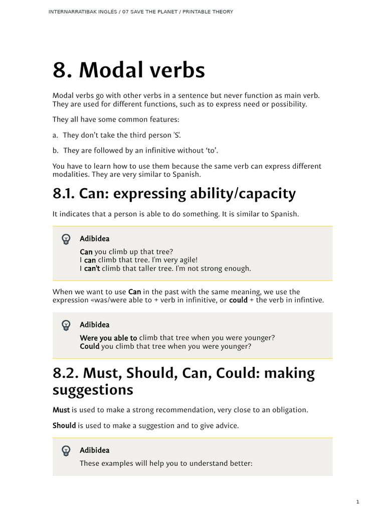 Modal Verbs and Comparatives Guide | PDF | Adjective | Mount Everest