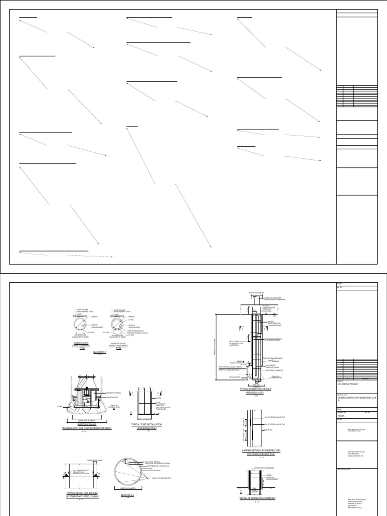 Bored Pile Construction Guidelines | PDF | Deep Foundation | Concrete