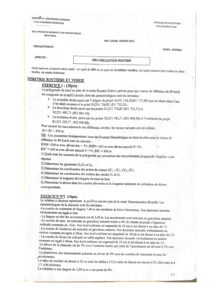 GRV Et Circulation Rout - Test Lourd | PDF