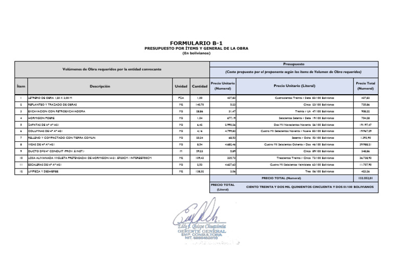 4. FORMULARIO B1 | PDF