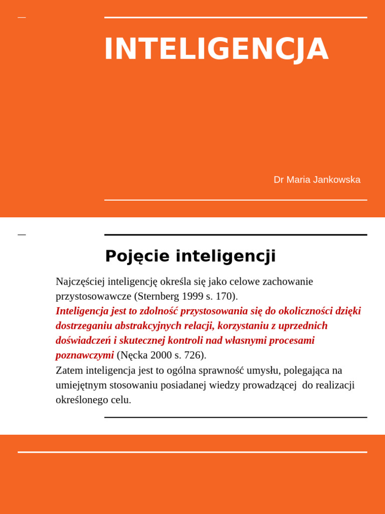 INTELIGENCJA | PDF