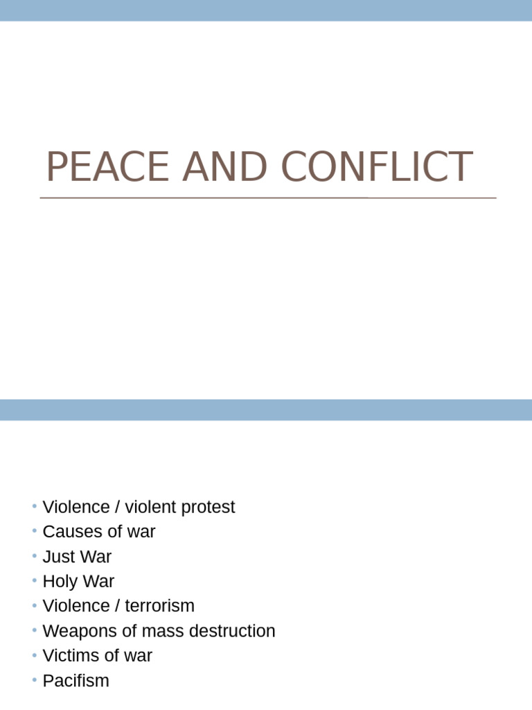 Understanding Peace and Conflict Dynamics | PDF | Atomic Bombings Of ...