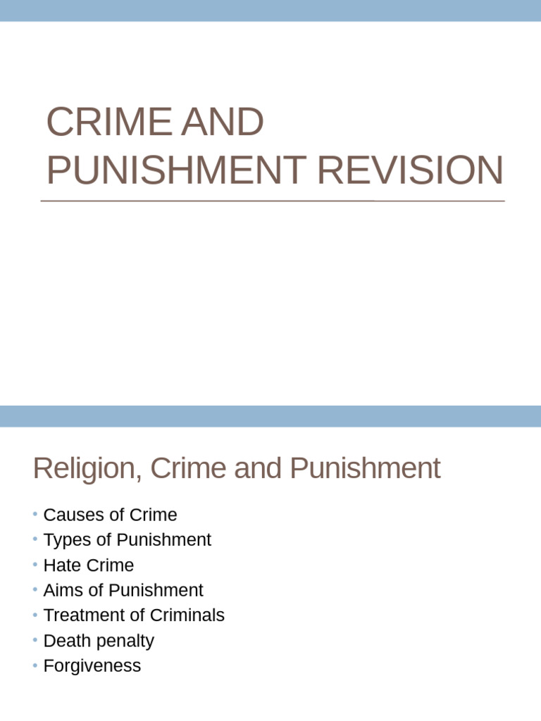 Crime and Punishment | PDF | Punishments | Crimes