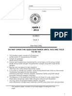 PAPER 1 Ujian 2 Form 1-2012