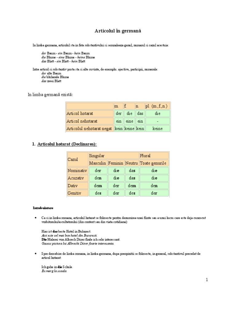 Articolul 20in 20germanÄ 1