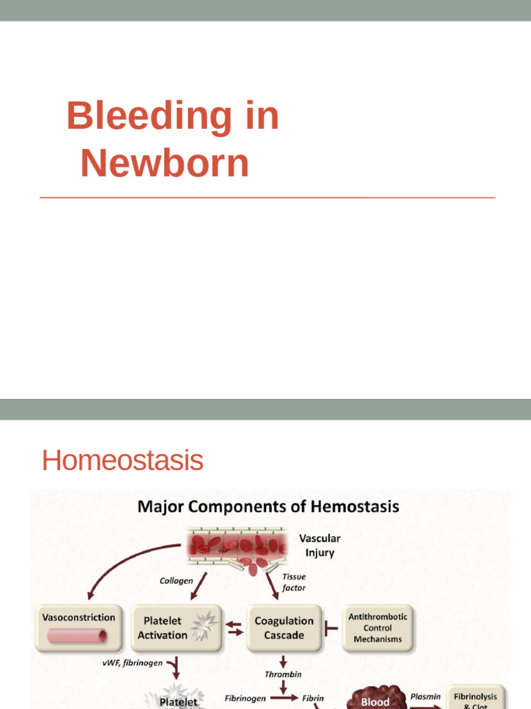 Newborn Bleeding: Causes and Treatments | PDF | Coagulation | Bleeding