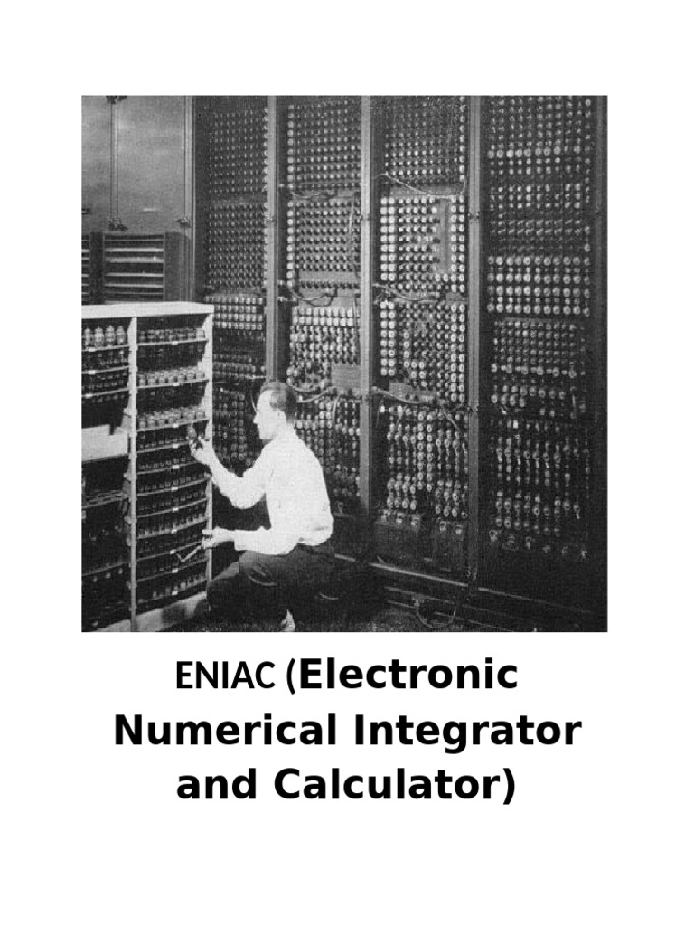 ENIAC | PDF
