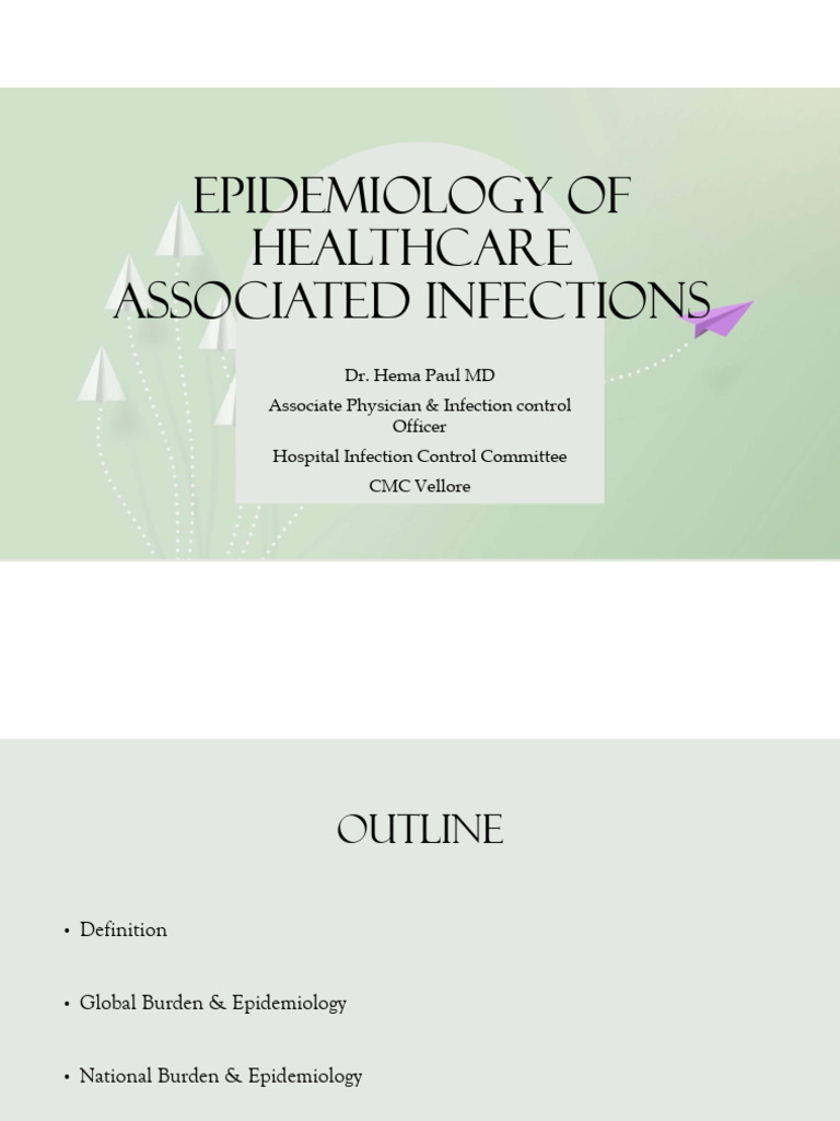 1 Epidemiology of Healthcare Associated Infections | PDF | Hospital ...