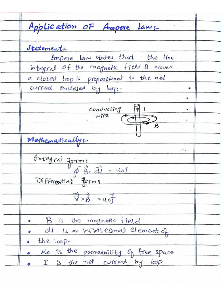 Ampere S Law Pdf