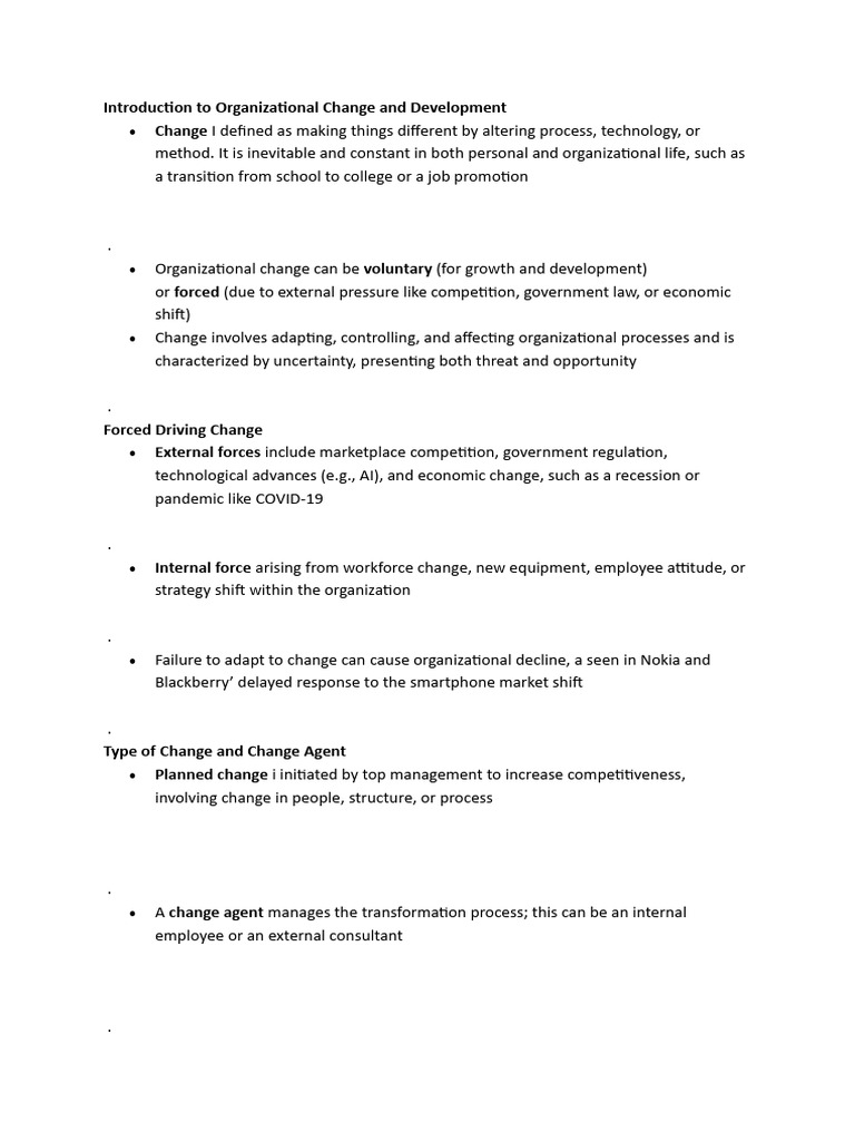 Organizational Change and Leadership Insights | PDF | Change Management ...