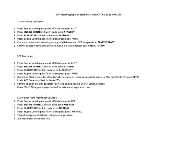 SOP Eti - 114649 | PDF