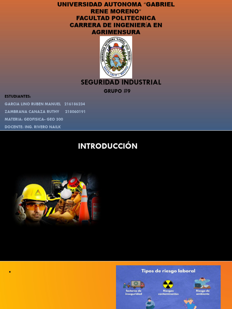 Análisis de Seguridad Industrial y Riesgos | PDF | Valores ...