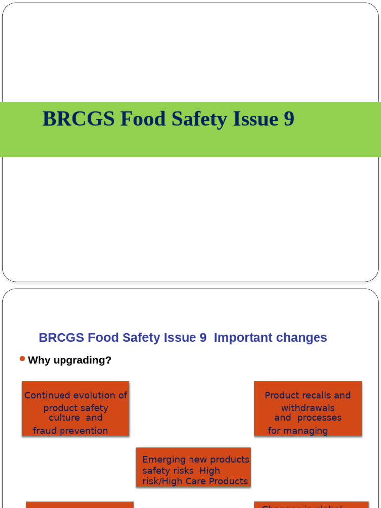 BRCGS Food Safety Issue 9 Overview | PDF | Food Safety | Hazard ...