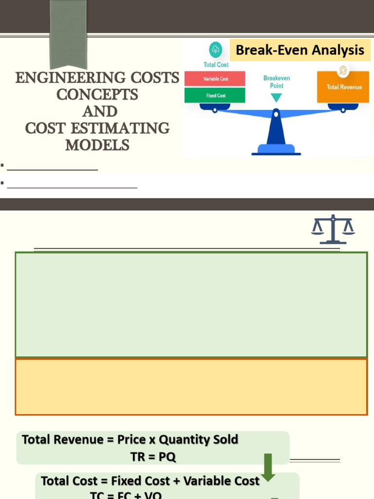Lecture 2 (C) - BE Analysis | PDF | Management Accounting | Economies