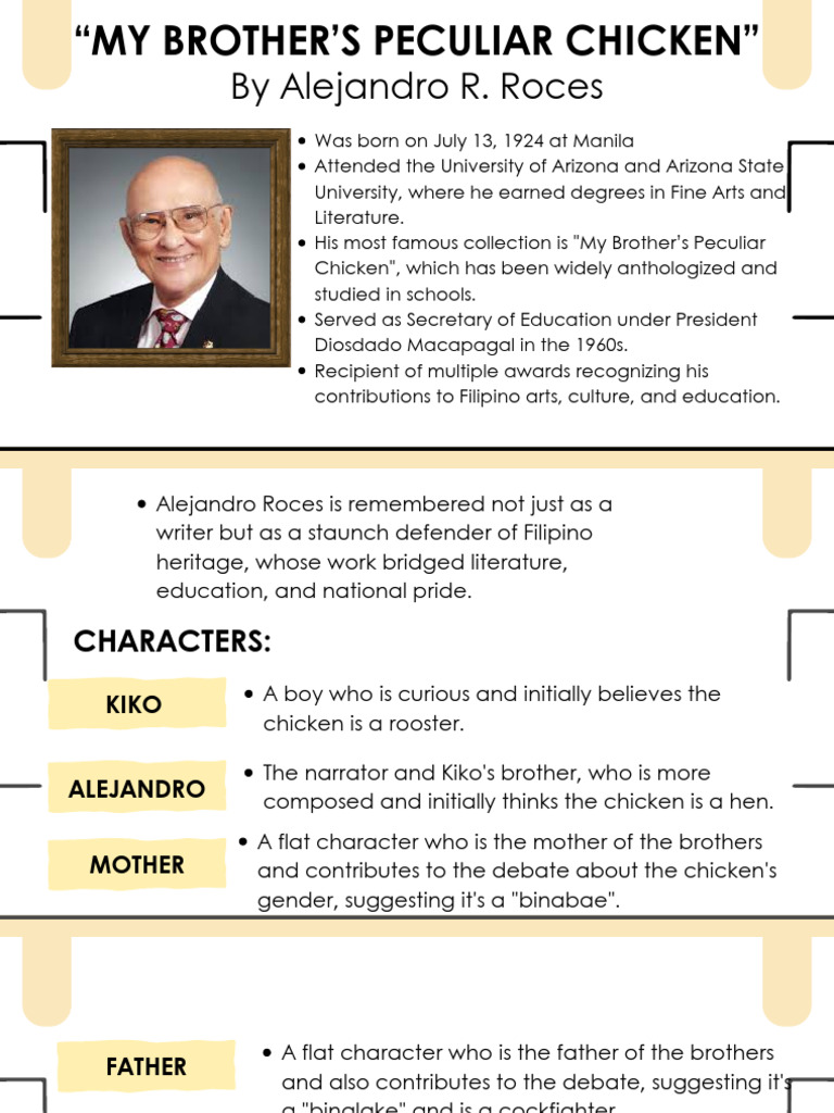 My Brother's Peculiar Chicken | PDF | Chicken