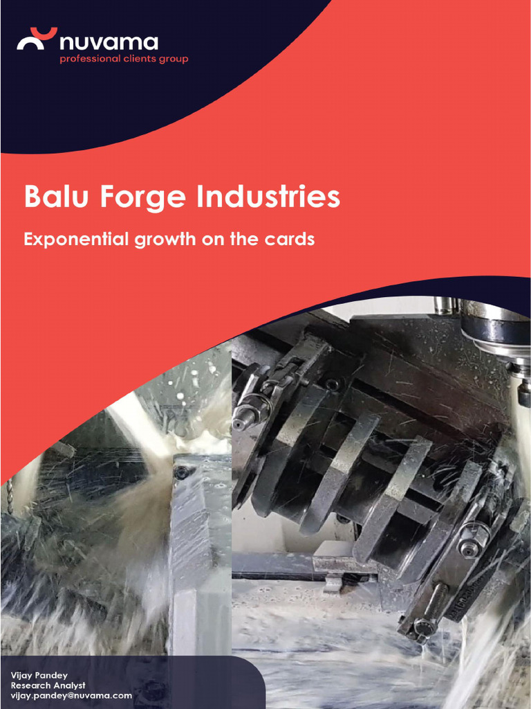 Balu Forge Industries: Growth Outlook 2025 | PDF | Forging | Price ...