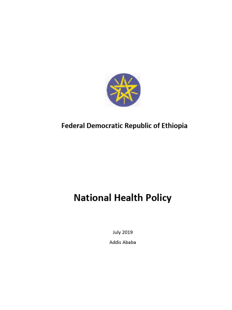 Ethiopia National Health Policy 2019 | PDF | Health Care | Medical Device
