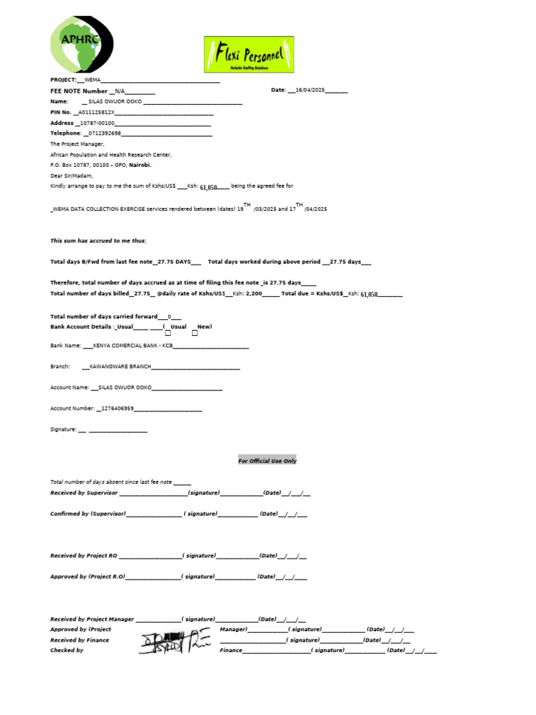 WEMA Data Collection Fee Note | PDF | Money | Service Industries