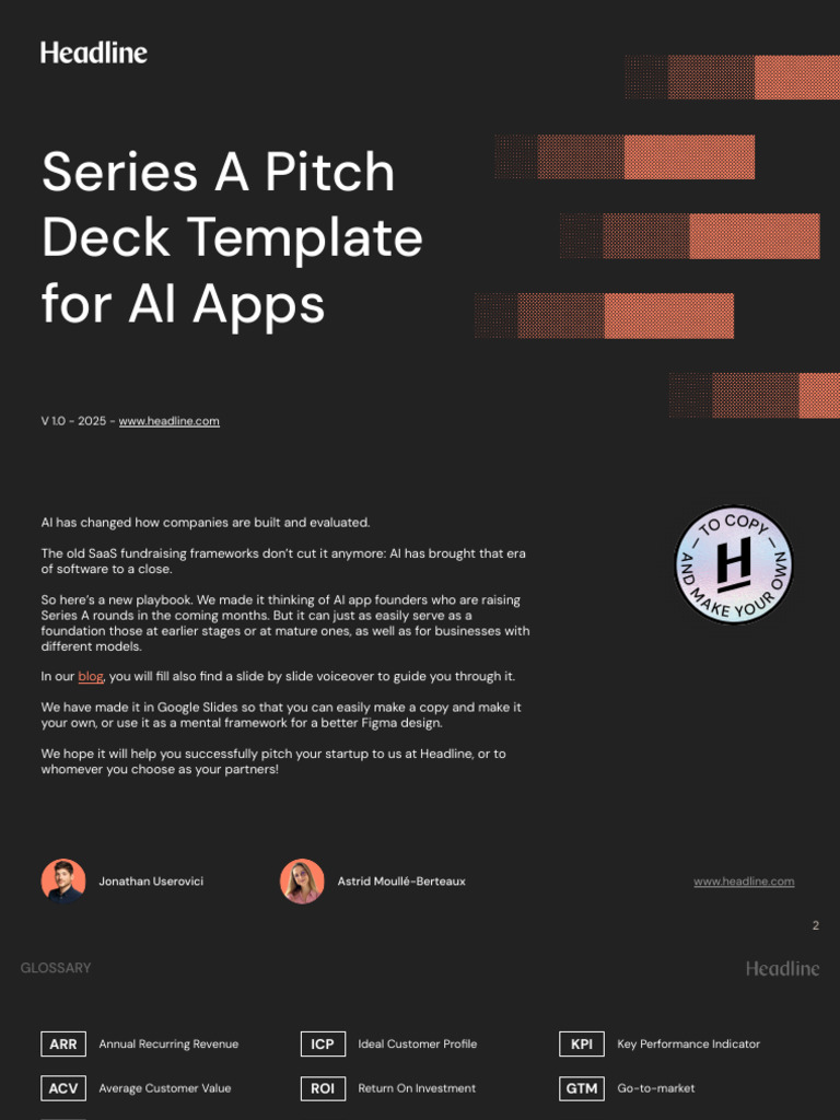 AI Startup Series A Pitch Deck Template | PDF | Artificial Intelligence ...