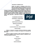 Constitución Política de La República de Guatemala