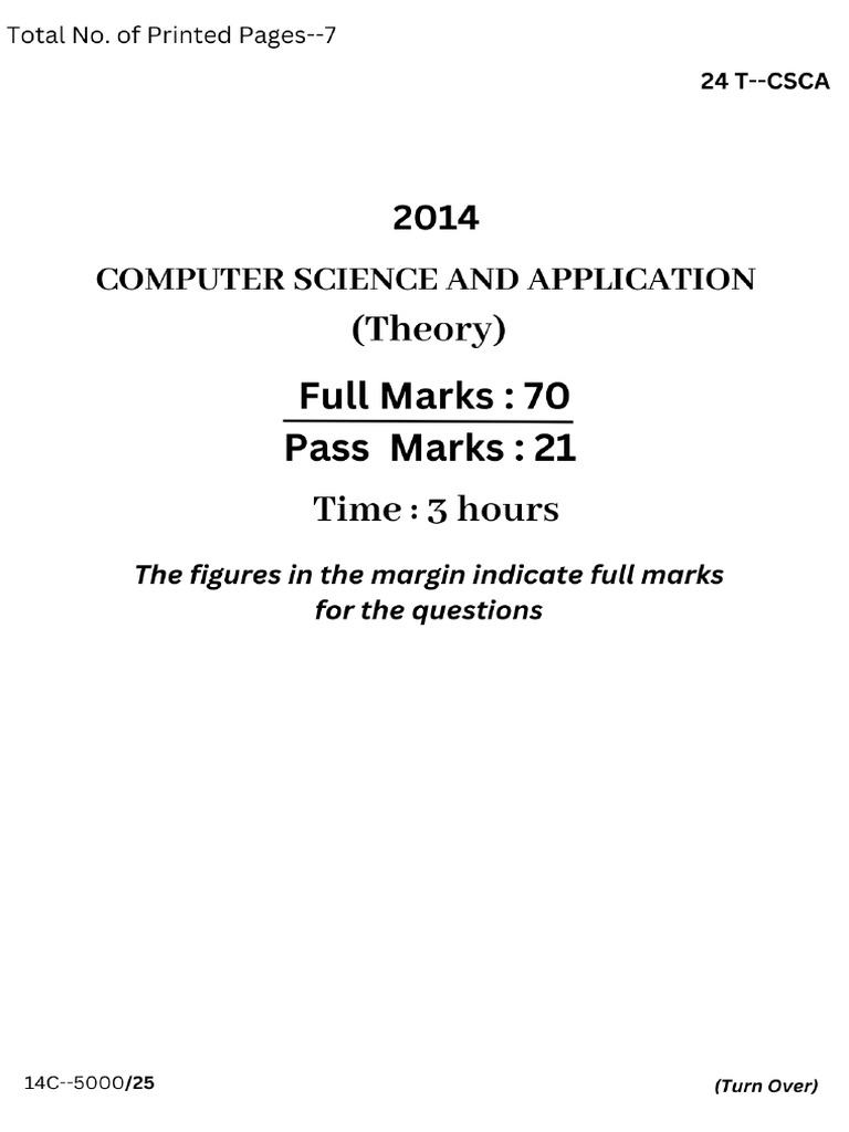 CS Question | PDF