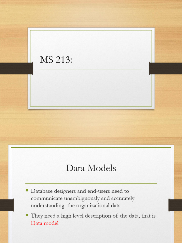 Understanding Data Models and ER Diagrams | PDF | Data Model | Computing