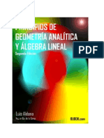Principios de Geometria Analitica y Algebra Lineal