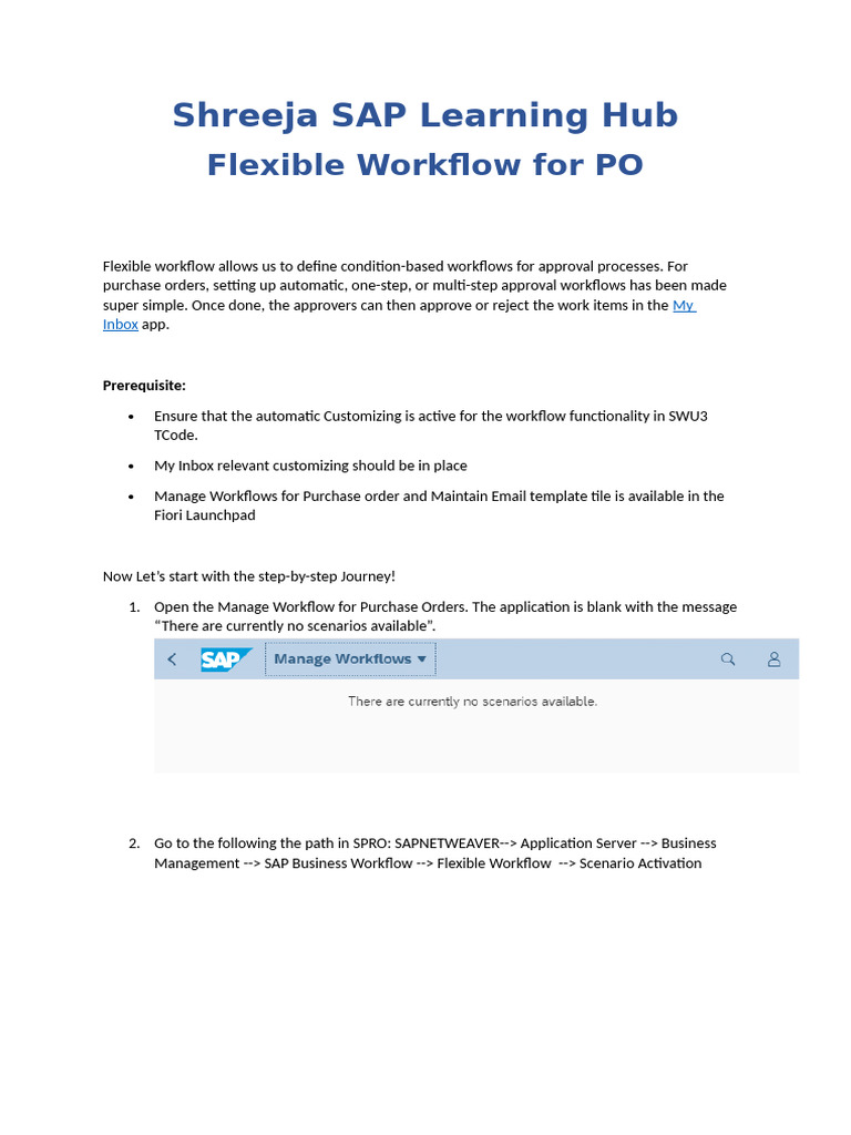 Configuring Flexible Workflow for PO | PDF | Computer Programming ...