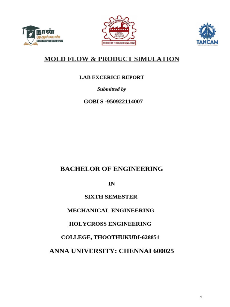 Mold Flow & Product Simulation Report | PDF | Simulation | Laptop