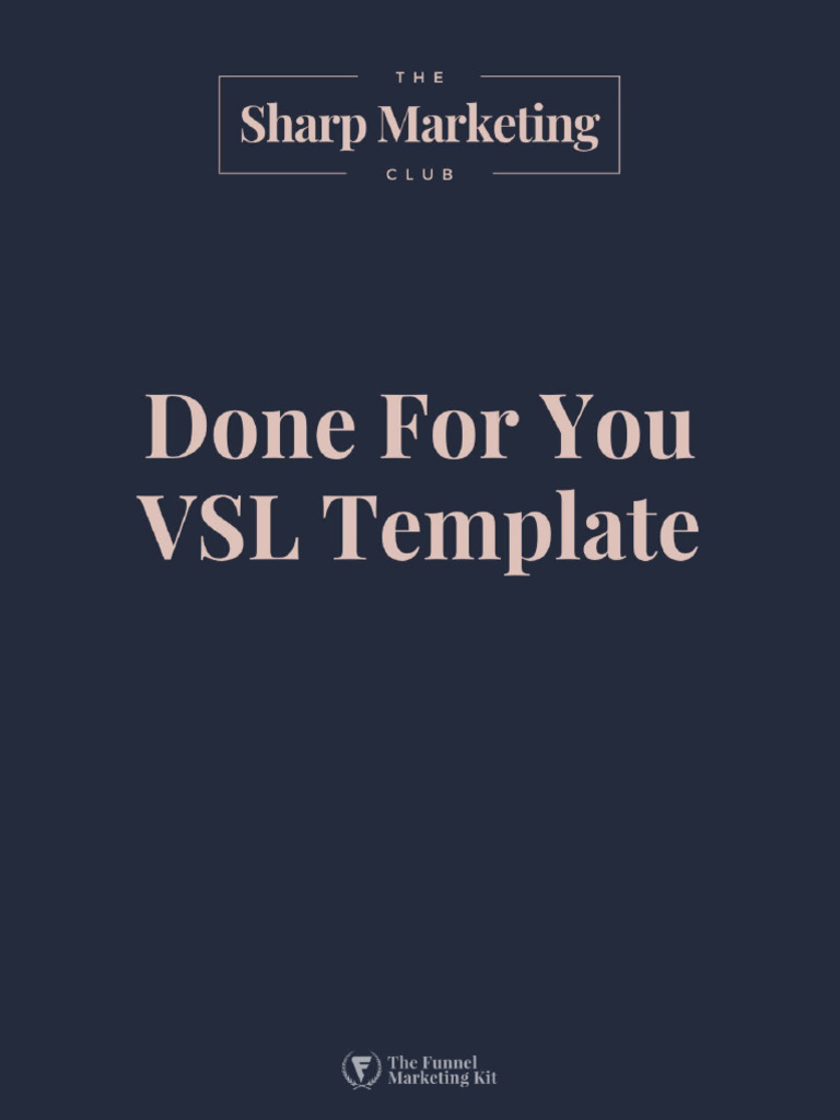 DoneForYou VSL Template PDF Risk