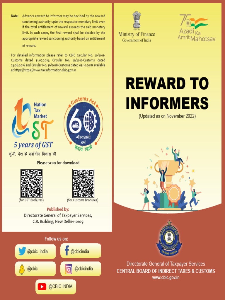 Customs Reward Guidelines 2012 | PDF | Mdma | Taxes