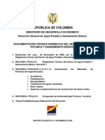 TituloA - Aspectos Generales De Los Sistemas De Agua Potable y Saneamiento Básico