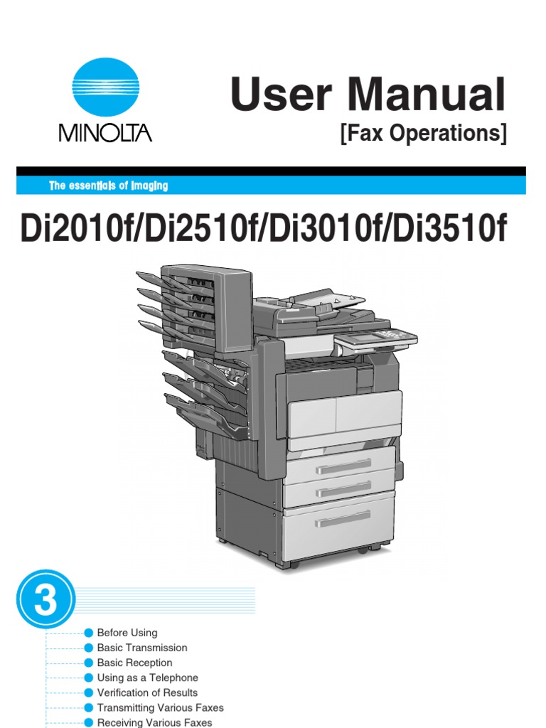 Konica Minolta DI3510 Fax Telephone