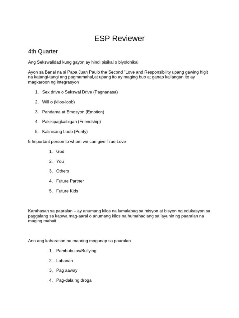 ESP Reviewer | PDF