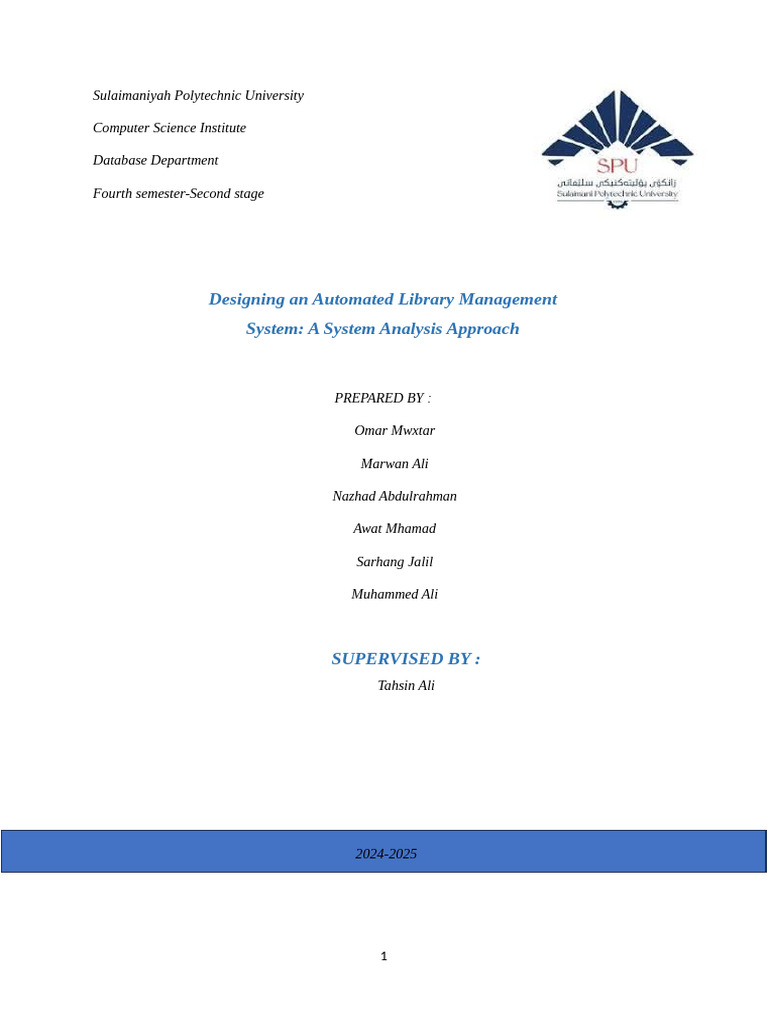 Automated Library Management System Design | PDF | Databases | Computer ...