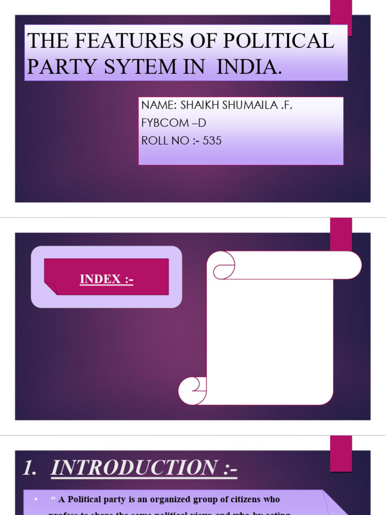 Political Party System in India | PDF | Indian National Congress ...