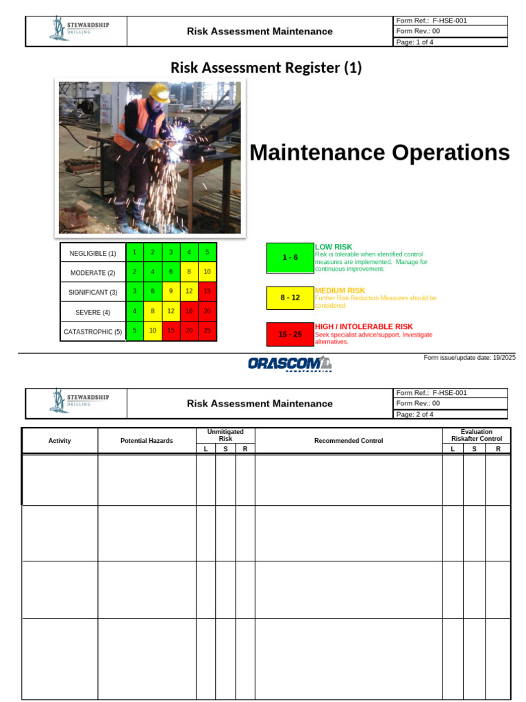 Risk-Assessment-Maintenaince | PDF | Risk | Risk Assessment